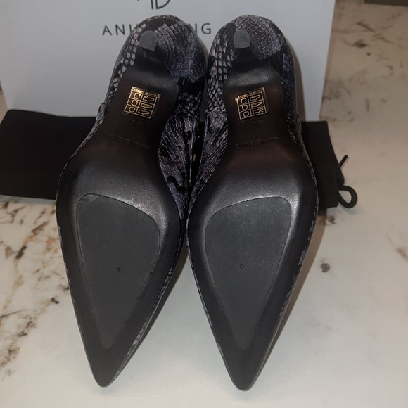 NIB ANINE BING Ava Booties - Blue Python size 6/36 EU - Picture 9 of 9